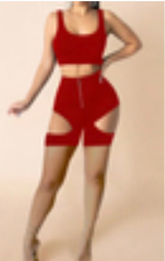 Red Two Piece